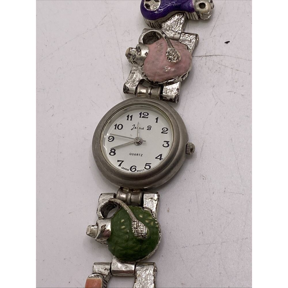 Jennie B Womens Hairdresser Watch Colorful Bead New Battery